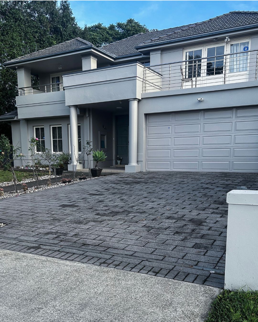 Tennyson Point driveway after restoration
